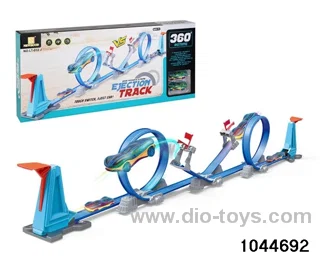 (GCC) DOUBLE EJECTION TRACK RACING ALLOY VEHICLE IN WINDOW BOX
