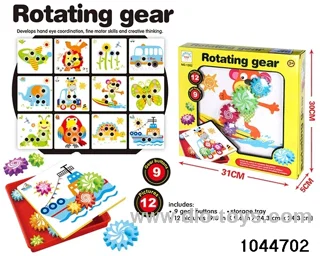 Rotating gear in window box