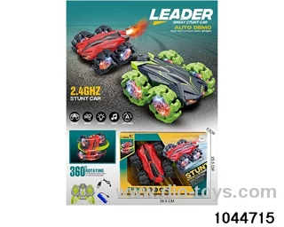 10 PASS 1:18, 24G EXPLOSIVE WHEEL DOUBLE-SIDED STUNT CAR (INCLUDING ELECTRICITY) 3.7V BATTERY USB CABLE IN WINDOW BOX
