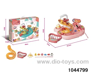 COLOR BOXED ELECTRIC WATER OUTLET CHILDREN'S WATER PARK TOY PINK 2 * AA NOT INCLUDED (INCLUDING ELECTRICITY AND 0.5 YUAN) IN COLOR BOX