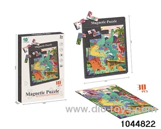 Dinosaur magnetic puzzle in color box