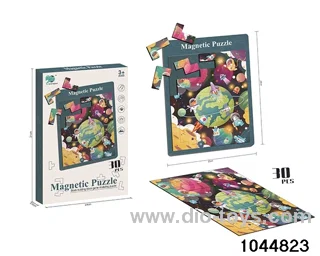 Space magnetic puzzle in color box