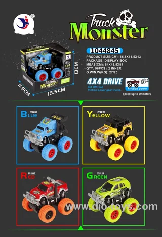 friction 4×4 off road truck in 72pcs display box