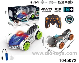 2.4G 1:14 11 ch rc spray car  with light/music