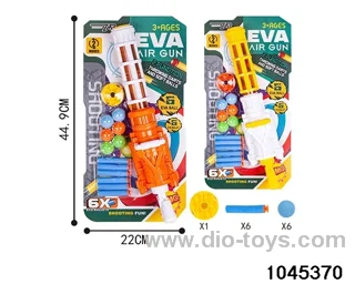 Air powered gun in Tied On Card