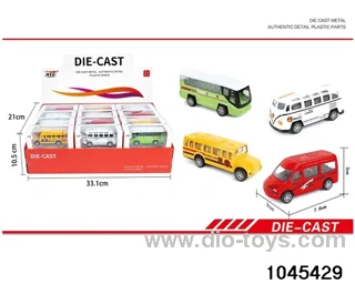 pull back Alloy Bus (24PCS) in display box