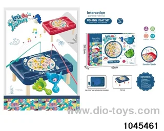 Electric Music Fishing Table Set in window box