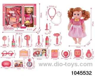16cm doll with doctor set