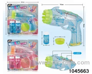 bubble gun with light