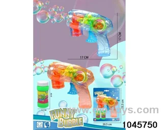 friction bubble gun with light