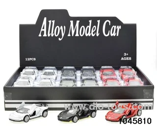 12pcs pull back alloy car