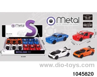 12pcs pull back alloy car