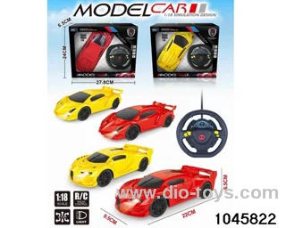 1:18 4 ch rc car with light/not include battery