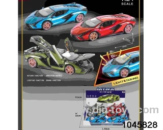 6pcs 1:24 pull back alloy car