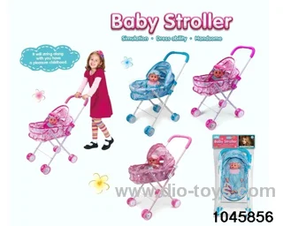 doll with cart/4 asstd