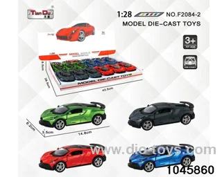 1:28 pull back alloy car
