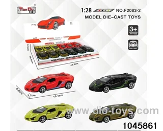 1:28 pull back alloy car