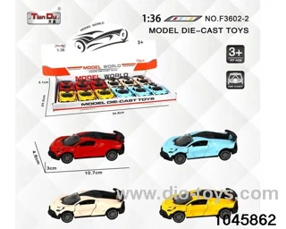 1:28 pull back alloy car