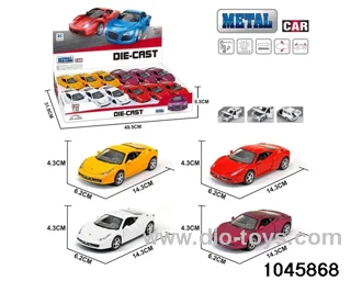 1:32 pull back alloy car with light/music