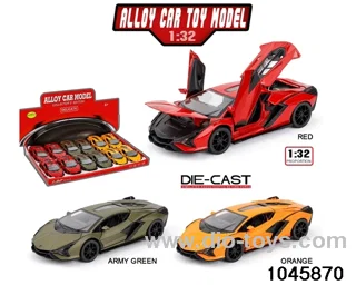 12pcs 1:32 pull back alloy car