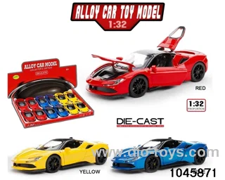 12pcs 1:32 pull back alloy car