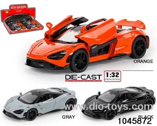 12pcs 1:32 pull back alloy car