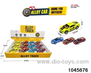 12pcs pull back alloy car