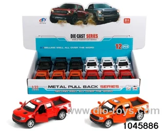 12pcs 1:32 pull back alloy car