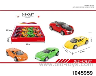 12pcs pull back alloy car
