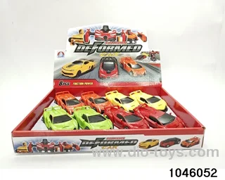 shape-shifting vehicle in display box