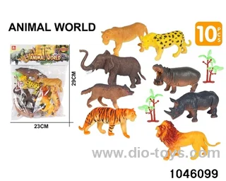 6pcs Animal Set in PP bag with header