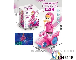Electric Lighted Musical Space Car in color box