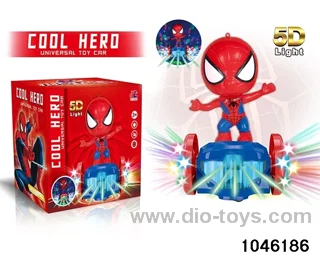 Electric 5D Lights Spider-Man in color box
