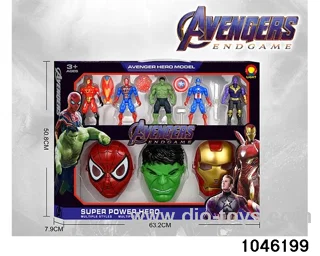 5pcs Heroic Avengers with Masks in window box