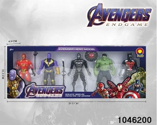 5pcs Heroic Avengers with Lights in window box