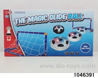 Electric football goal set with lights in color box