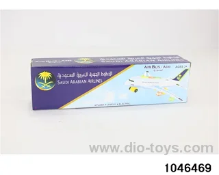 Electric aircraft with lights in color box