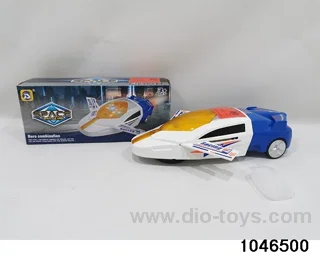 Electric aircraft with lights and music in color box