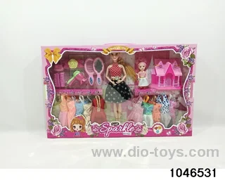 11 inch nine jointed Barbie in window box