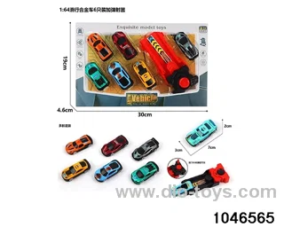 1:64 Scooter Alloy Car in 6pcs window box