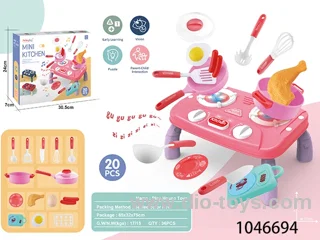 20pcs with light and music kitchen table in color box