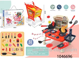 52pcs with light and music kitchen table in color box