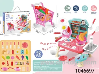 52pcs with light and music kitchen table in color box