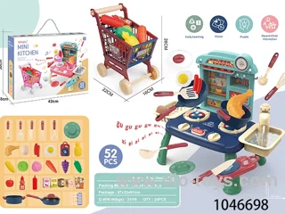 52pcs with light and music kitchen table in color box