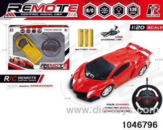 1:20 4 ch rc car with light/not include battery