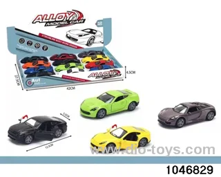 12pcs pull back alloy car