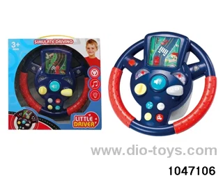 Electric driving wheel with light and music in window box