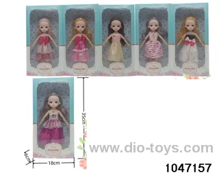 12 inch 3D Eye Doll in window box