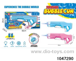 Electric Lighted Bubble Gun in window box