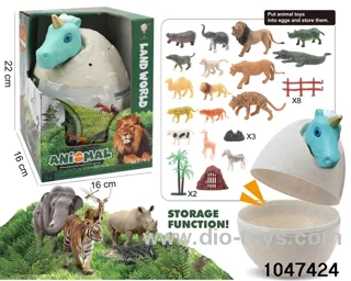 animal egg in  display box